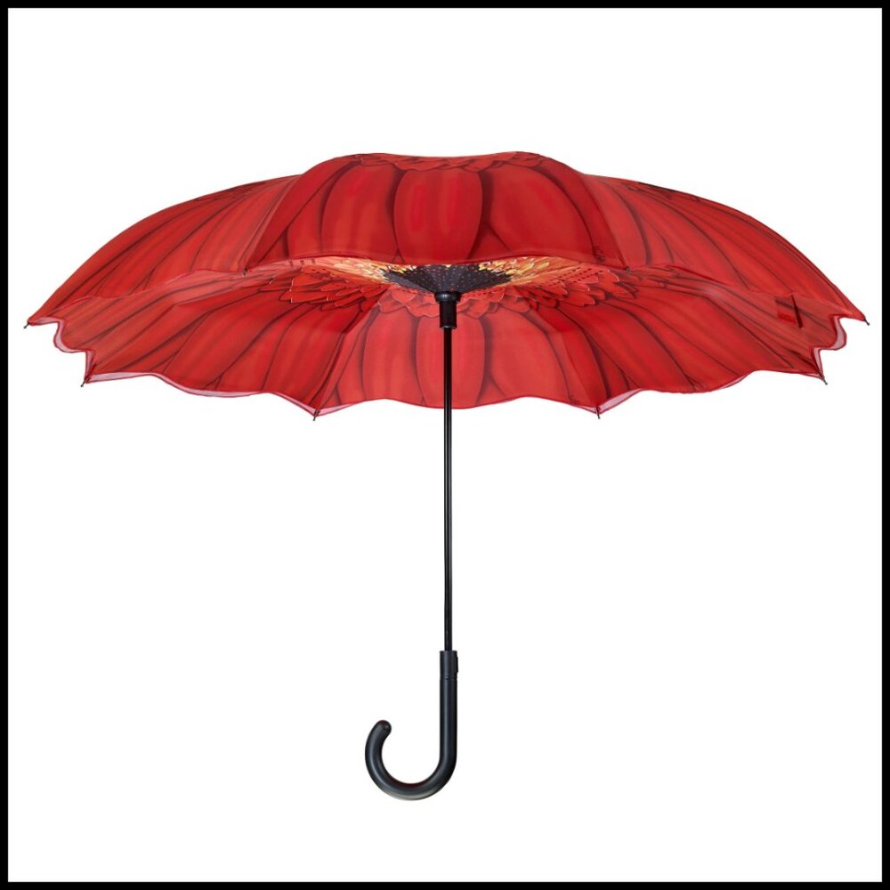 Reverse Close Stick Umbrella Windproof Auto Open … - image 1